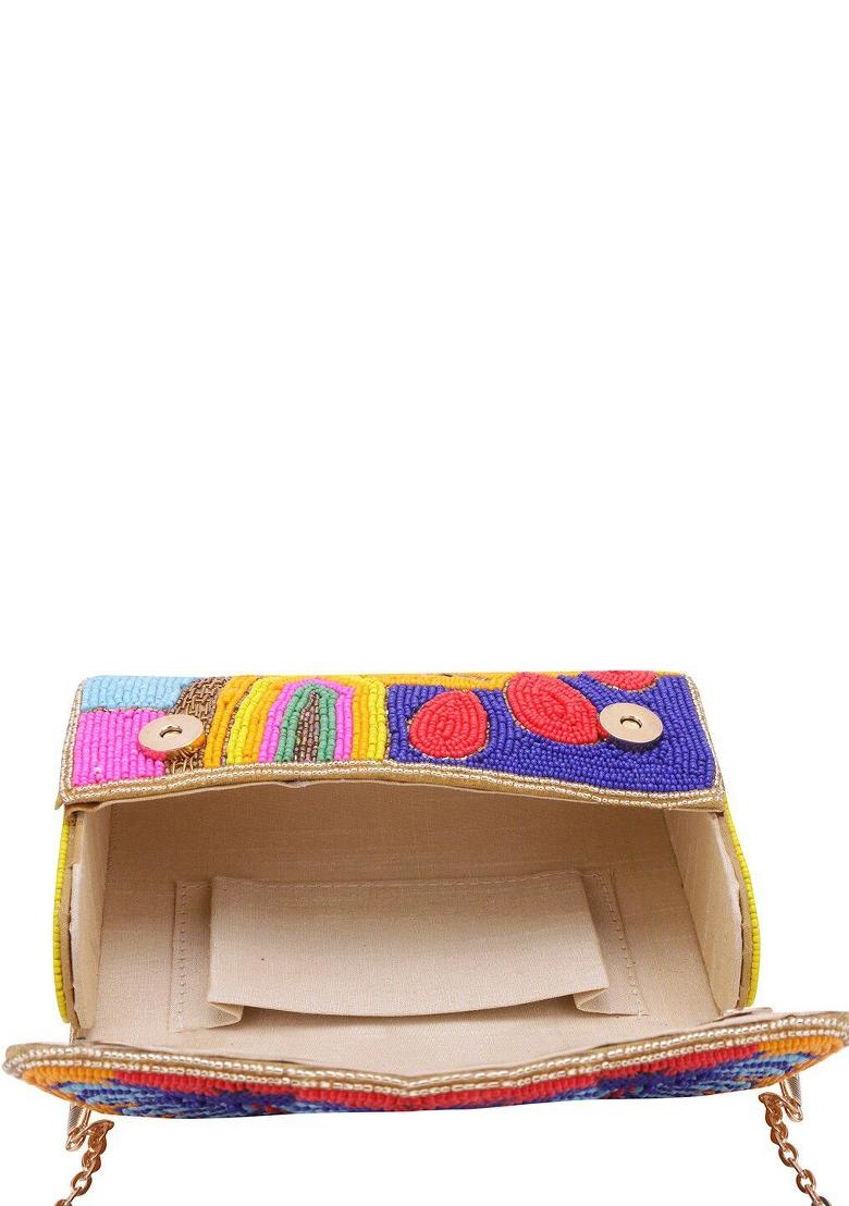 Embellished Foldover Clutch