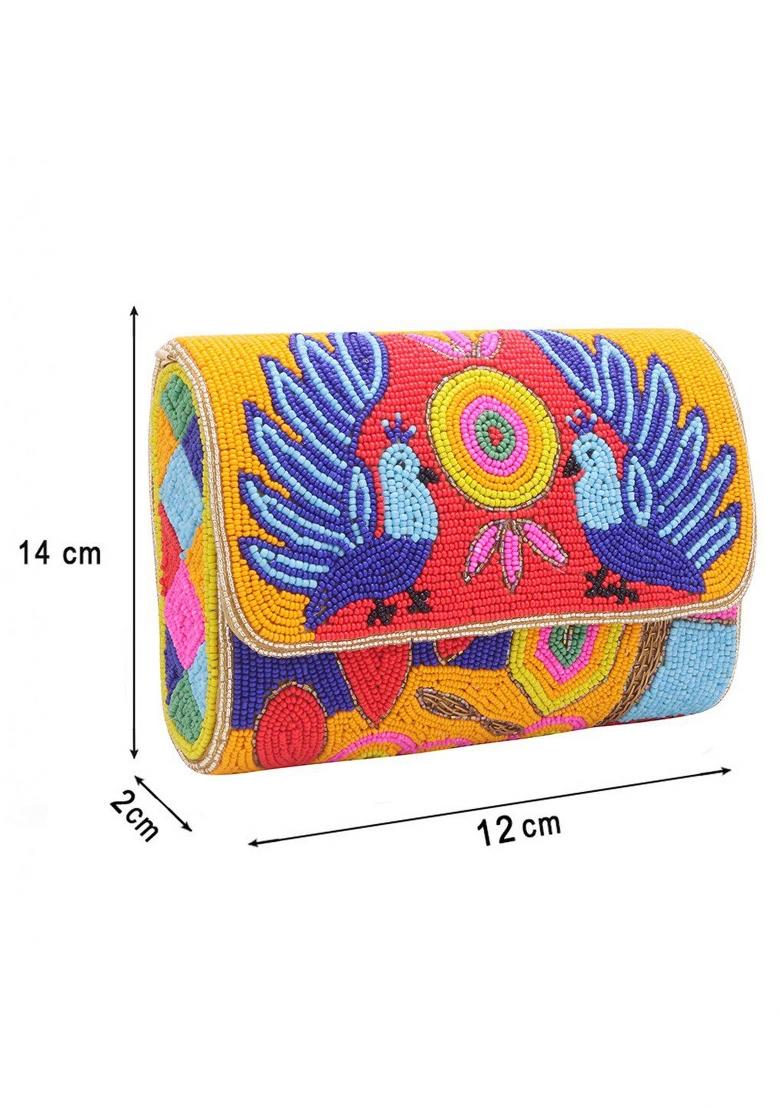 Embellished Foldover Clutch