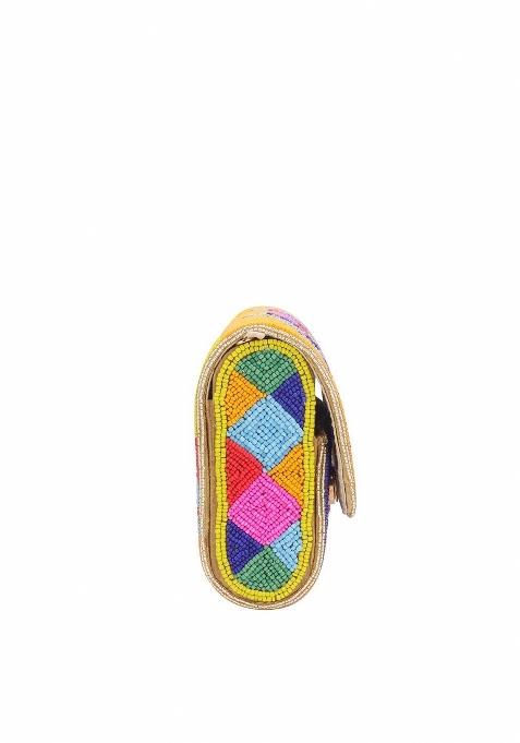 Embellished Foldover Clutch