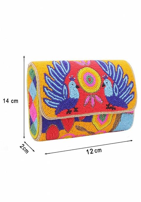 Embellished Foldover Clutch