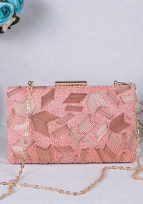 Women Embellished Box Clutch