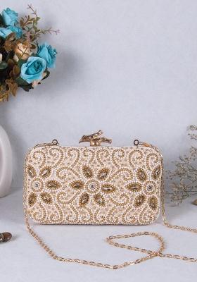 Embellished Box Clutch