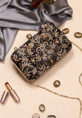 Embellished Box Clutch
