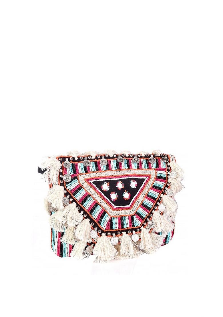 Gold Toned Embellished Potli