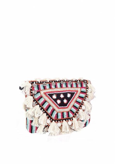 Gold Toned Embellished Potli