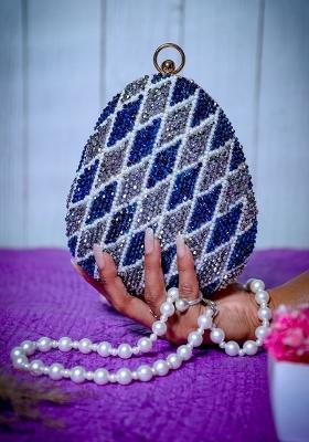 Multicoloured Embellished Box Clutch