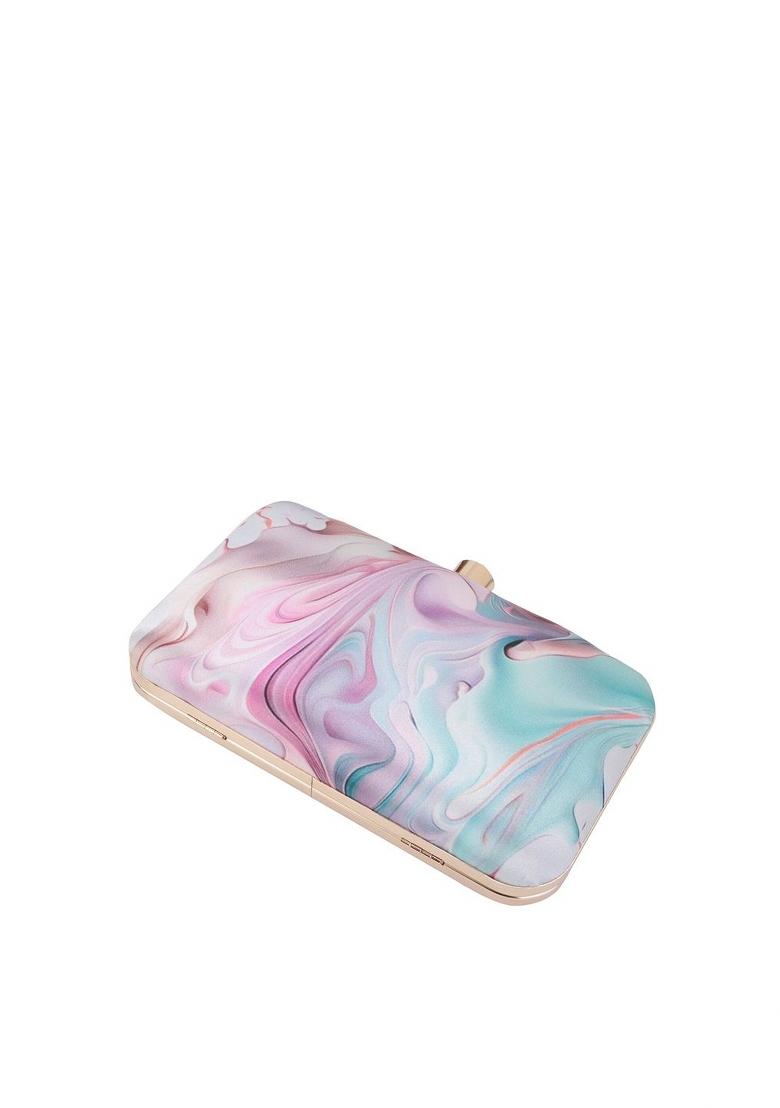 Water Resistant Printed Box Clutch