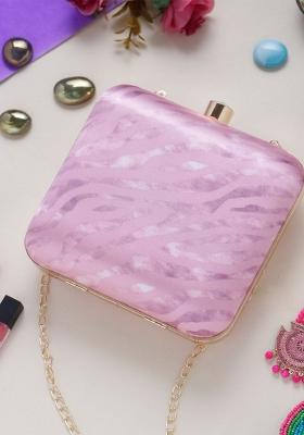 Water Resistant Printed Box Clutch