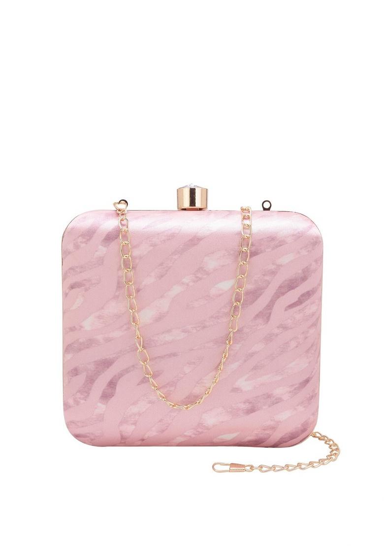 Water Resistant Printed Box Clutch