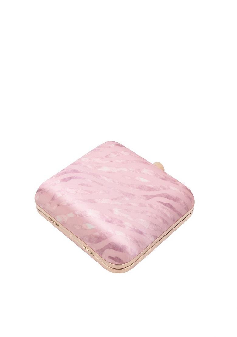 Water Resistant Printed Box Clutch