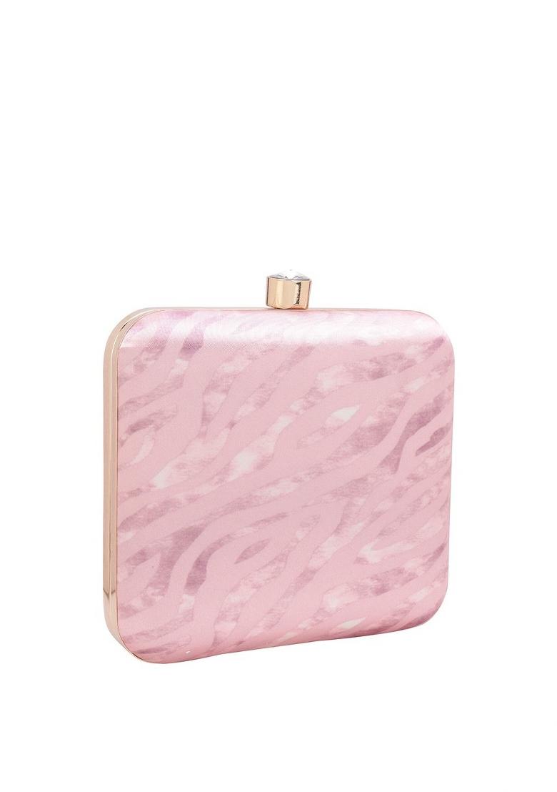 Water Resistant Printed Box Clutch