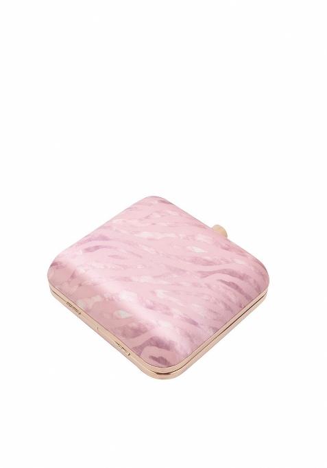 Water Resistant Printed Box Clutch