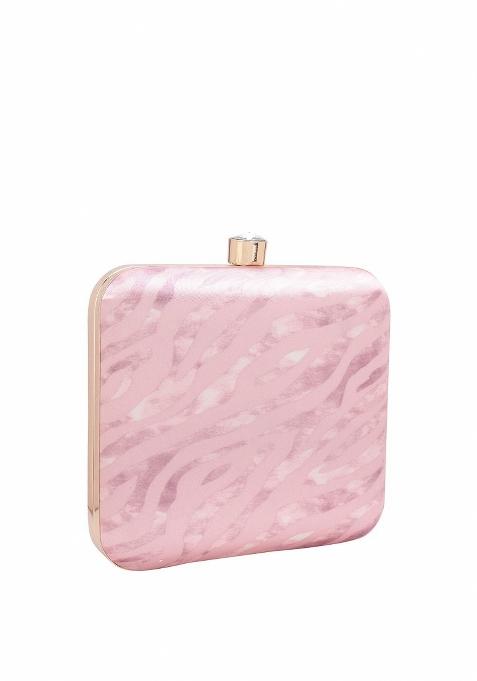 Water Resistant Printed Box Clutch