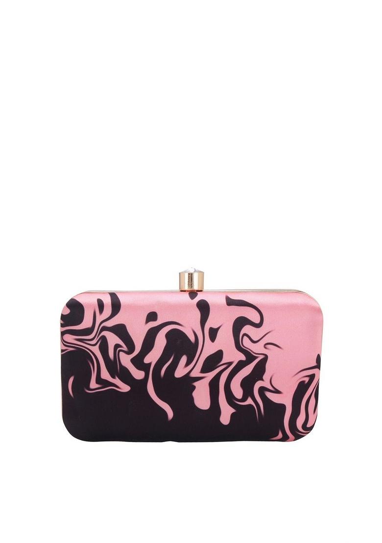 Water Resistant Printed Box Clutch