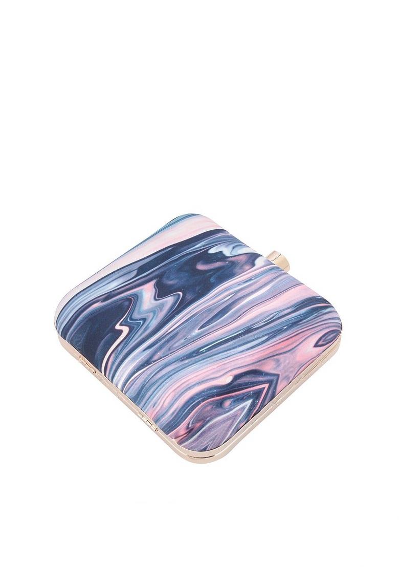 Water Resistant Printed Box Clutch