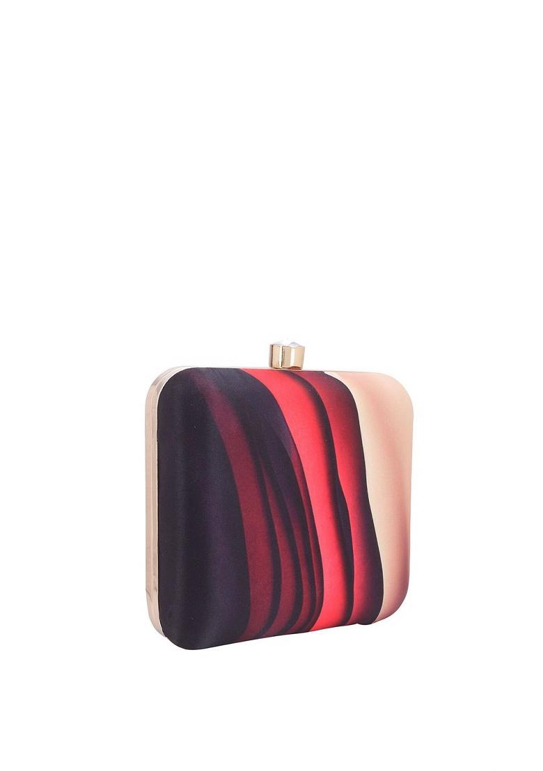 Water Resistant Printed Box Clutch