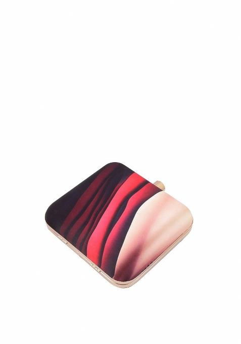 Water Resistant Printed Box Clutch