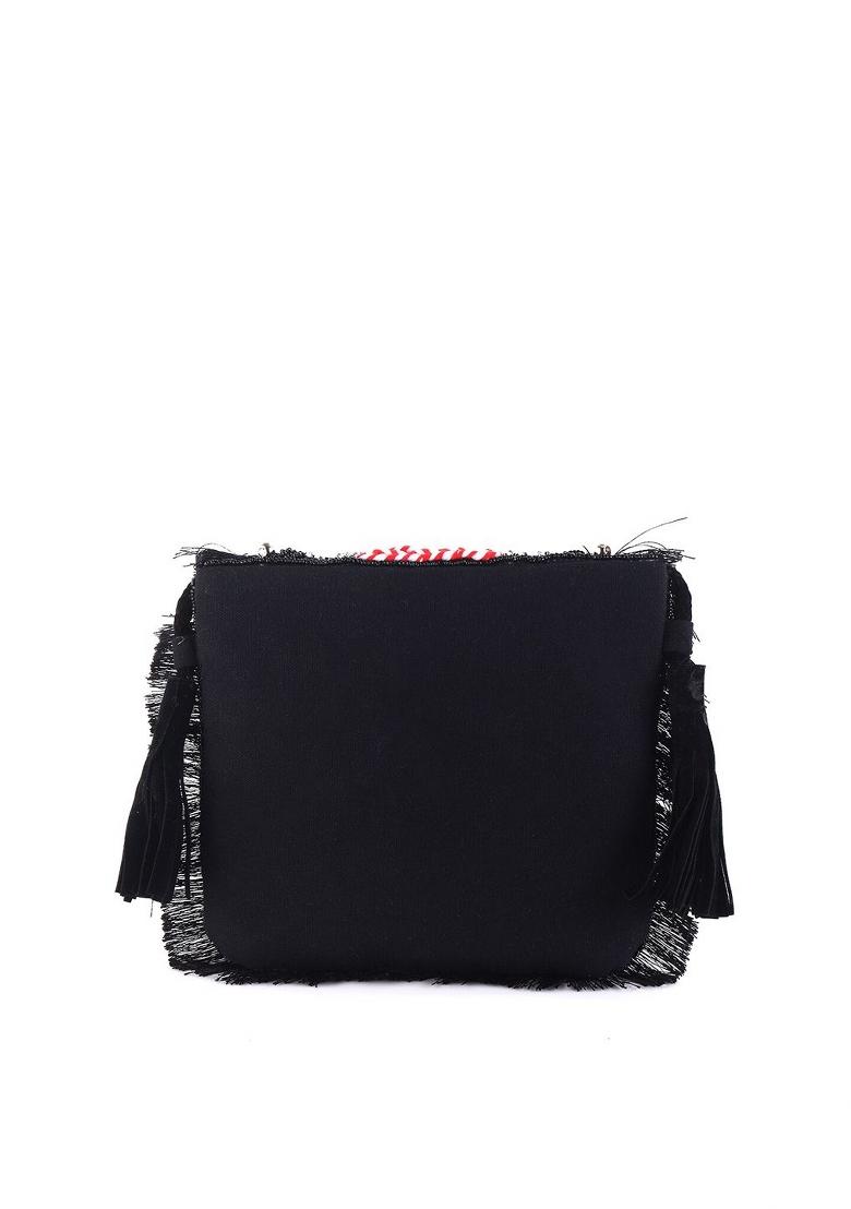 Embellished Envelope Clutch With Shoulder Strap