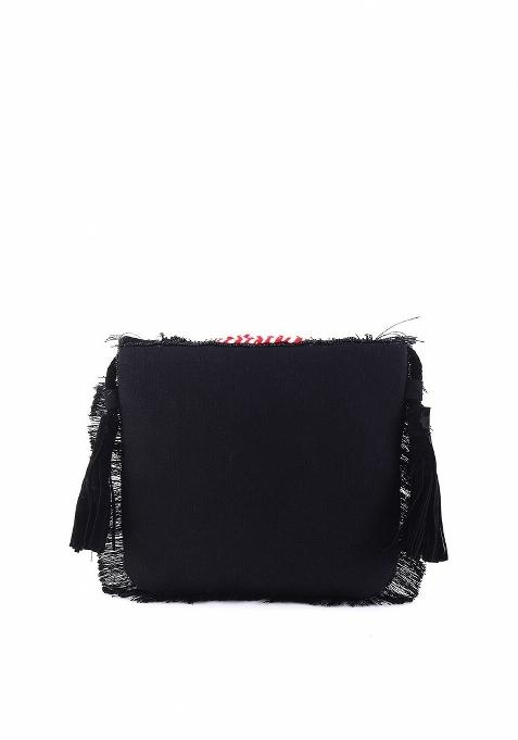 Embellished Envelope Clutch With Shoulder Strap