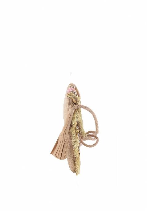 Embellished Envelope Clutch With Sling Strap