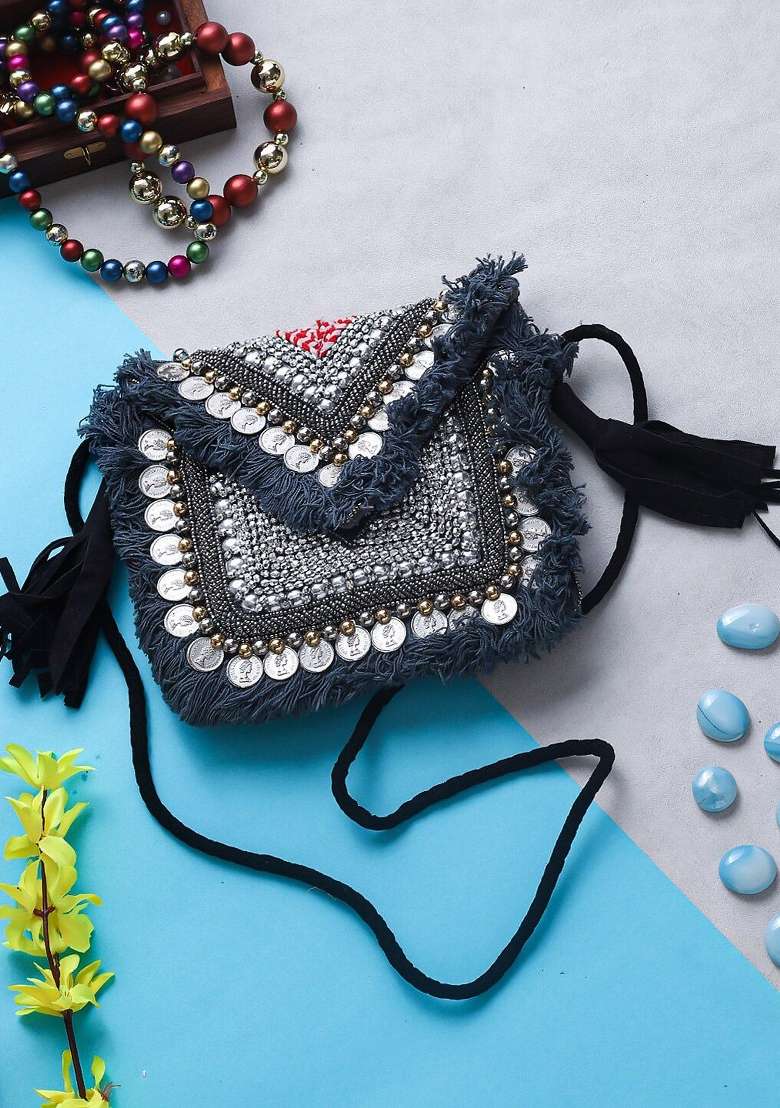 Women Embellished Envelope Clutch - Indya