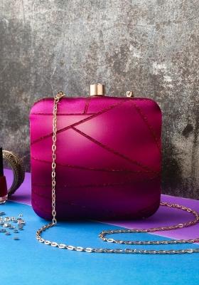 Women Printed Box Clutch