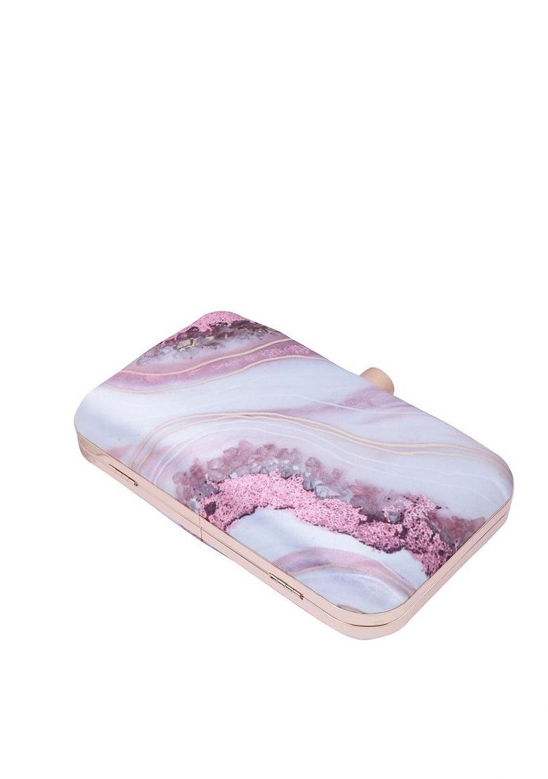Women Printed Box Clutch