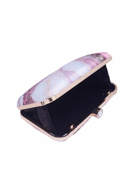 Women Printed Box Clutch