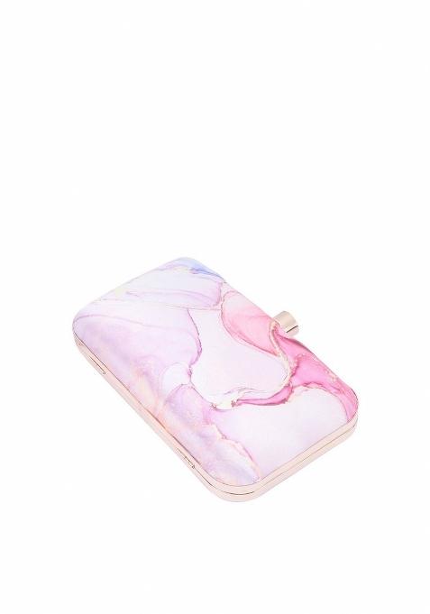 Women Printed Box Clutch