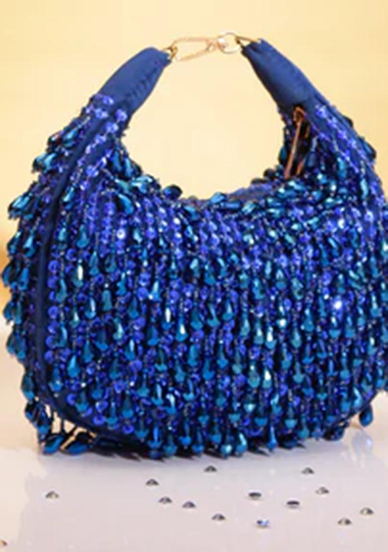Blue Woven Bags - Indya