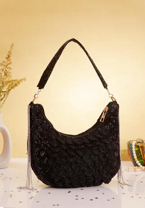 Black Woven Bags