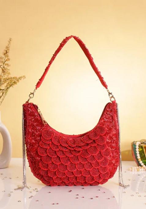 Red Woven Bags