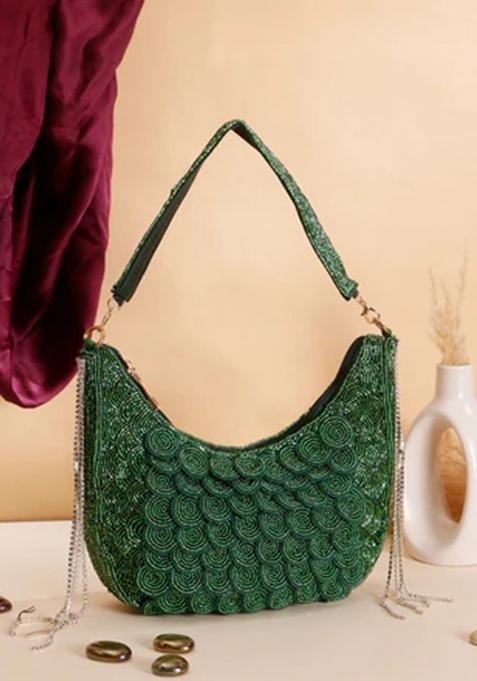 Green Woven Bags