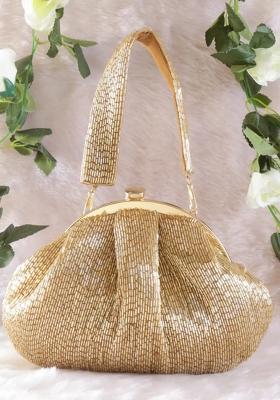Golden Woven Bags