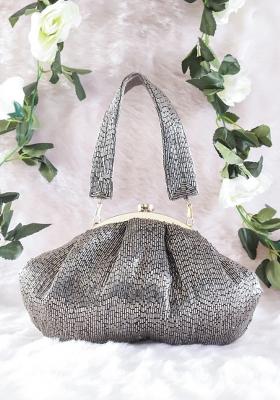 Grey Woven Bags