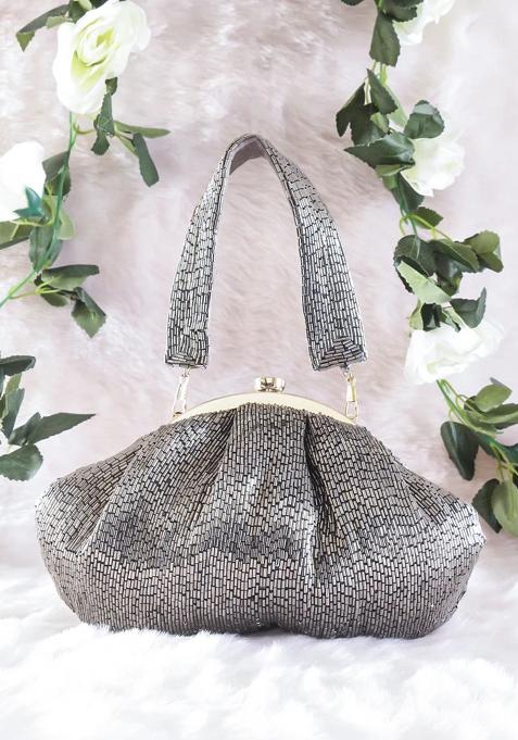Grey Woven Bags