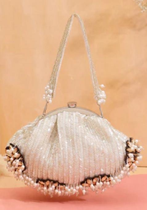 Silver Woven Bags