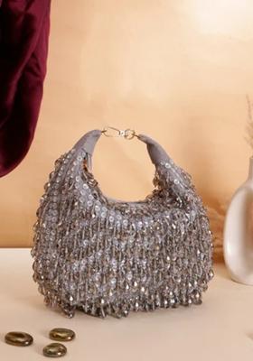 Grey Woven Bags