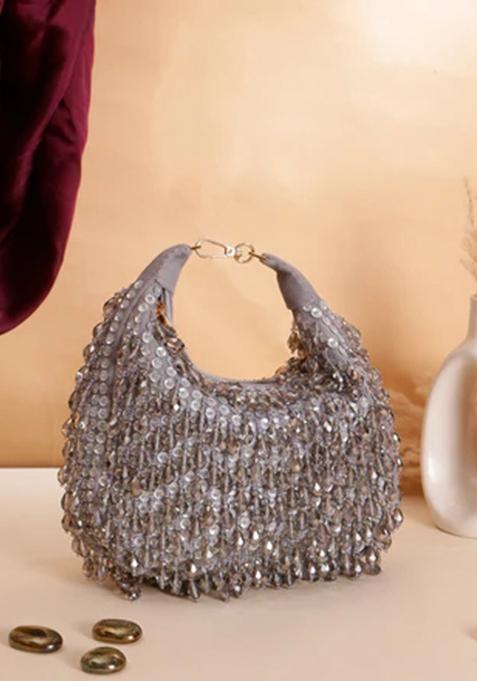 Grey Woven Bags