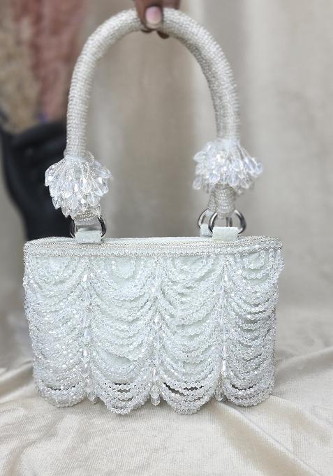 White Woven Bags