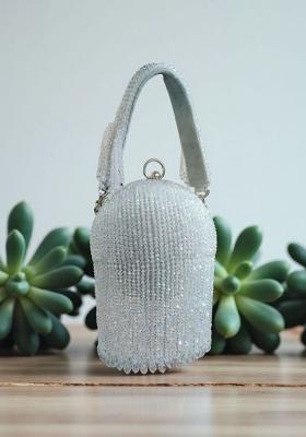 White Woven Bags