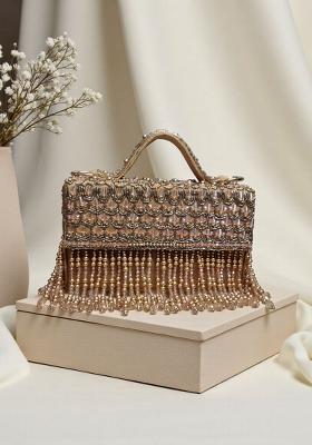 Golden Woven Bags