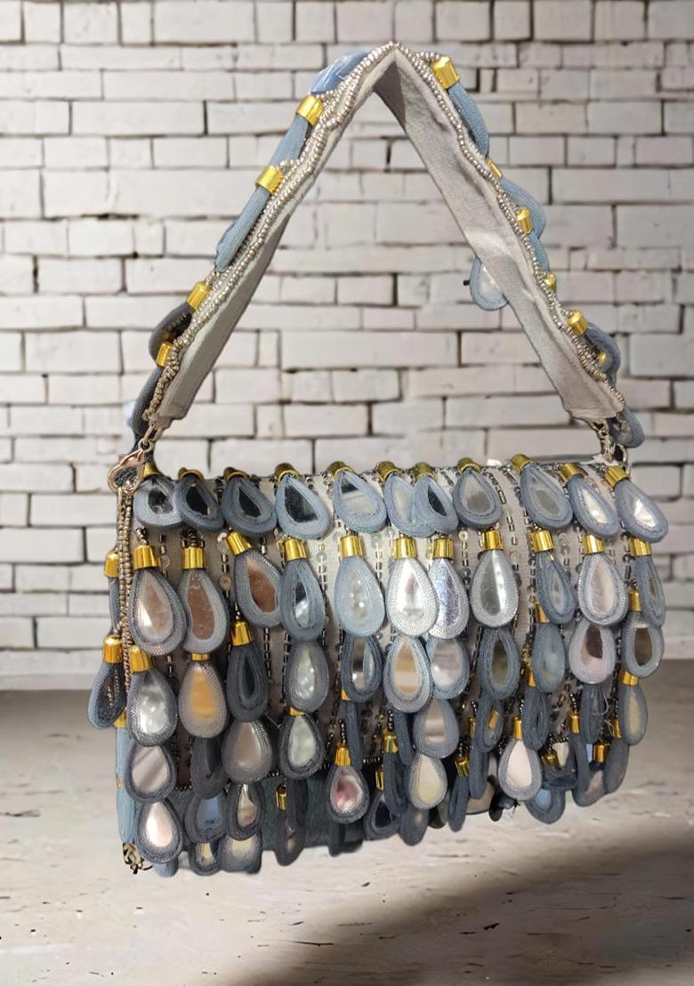 Grey Woven Bags - Indya