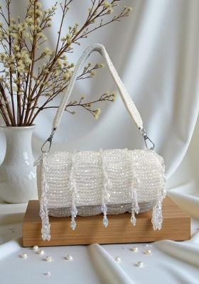 White Woven Bags