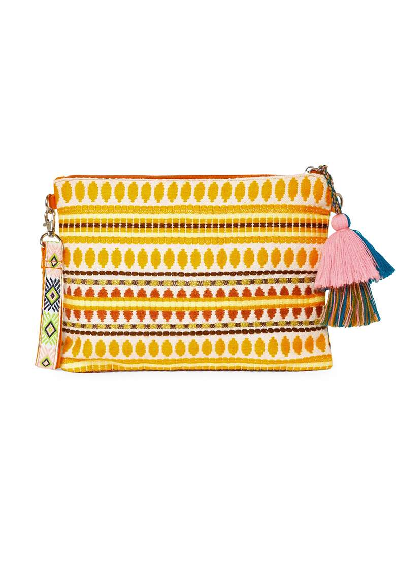 Multicolor Embroidery Acrylic Sling Bag - Indya