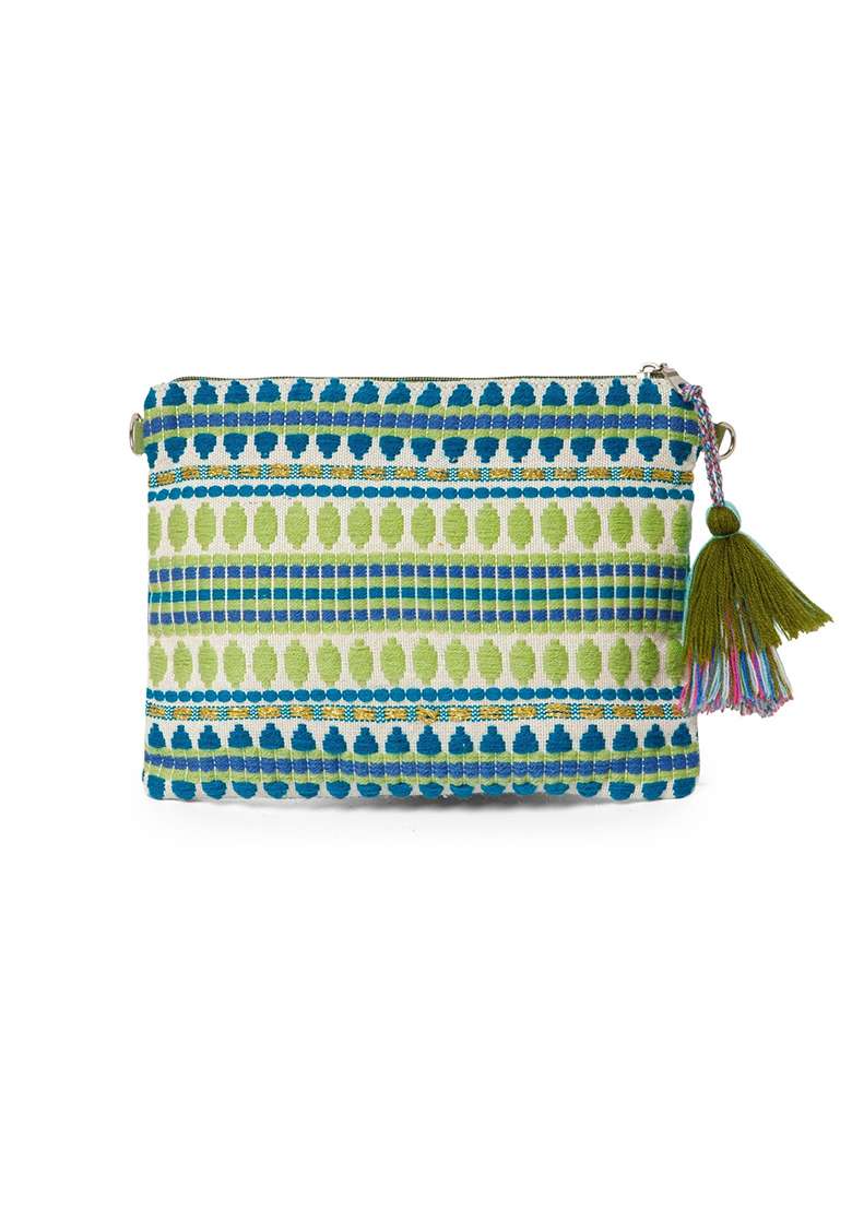 Multicolor Embroidery Acrylic Sling Bag - Indya