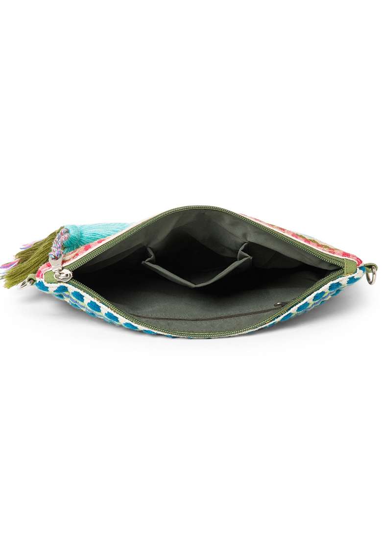 Multicolor Embroidery Acrylic Sling Bag - Indya