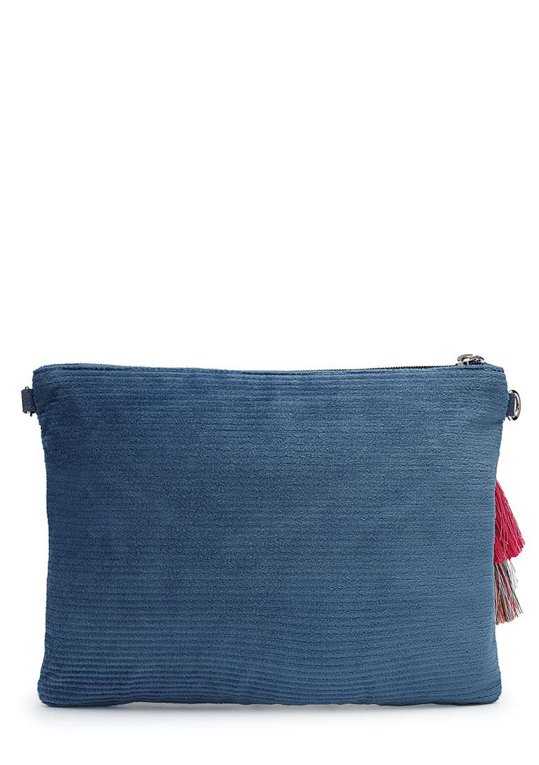 Multicolor Embroidery Cotton Sling Bag - Indya