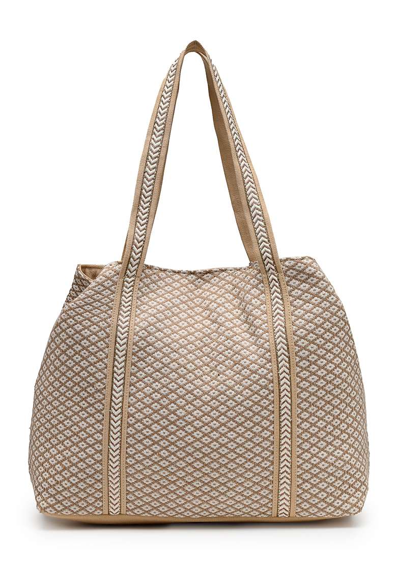 Multicolor Embellished Cotton Hobo Bag - Indya