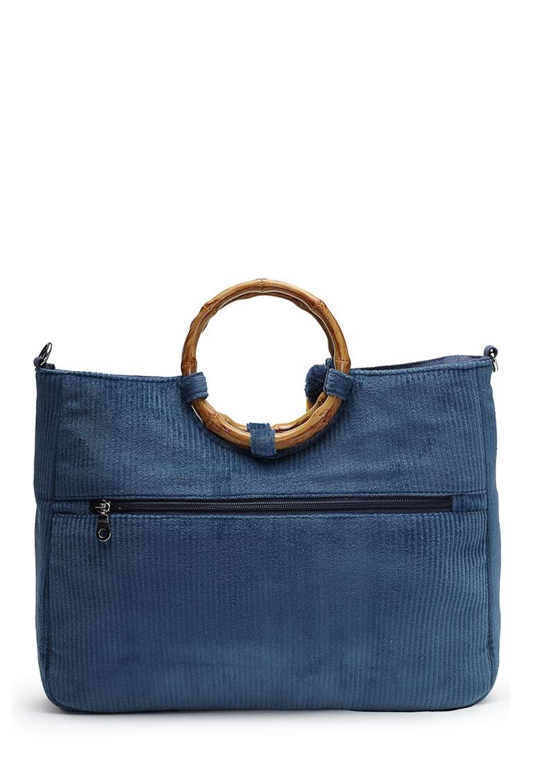 Multicolor Embroidery Cotton Handheld Bag - Indya